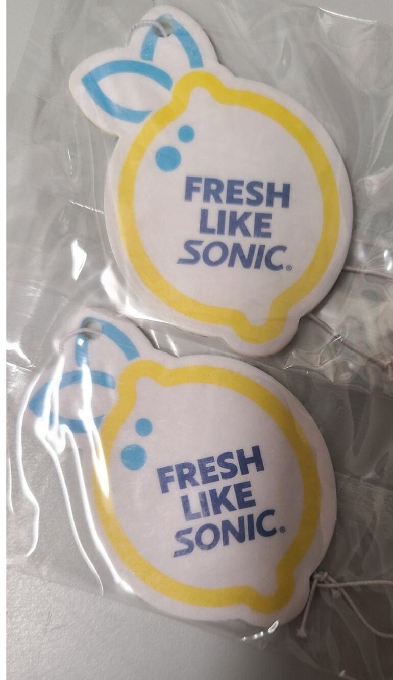 Sonic Drive In Unreleased Promo New Lemon Air Fresheners Bundle of 2 Car Sealed